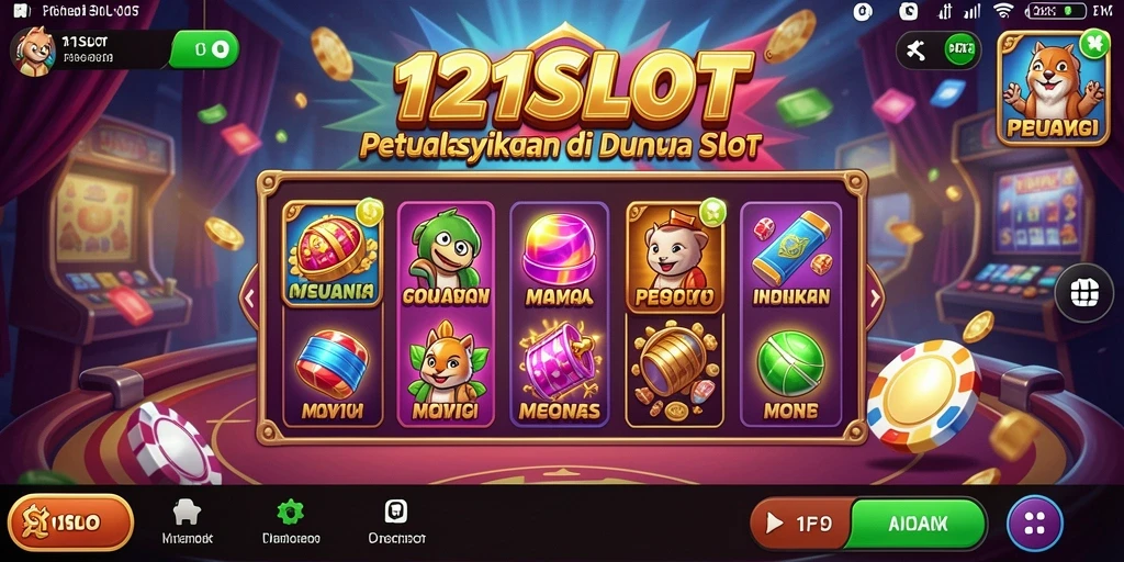 Menampilkan gameplay seru dan menantang dalam 1121SLOT.