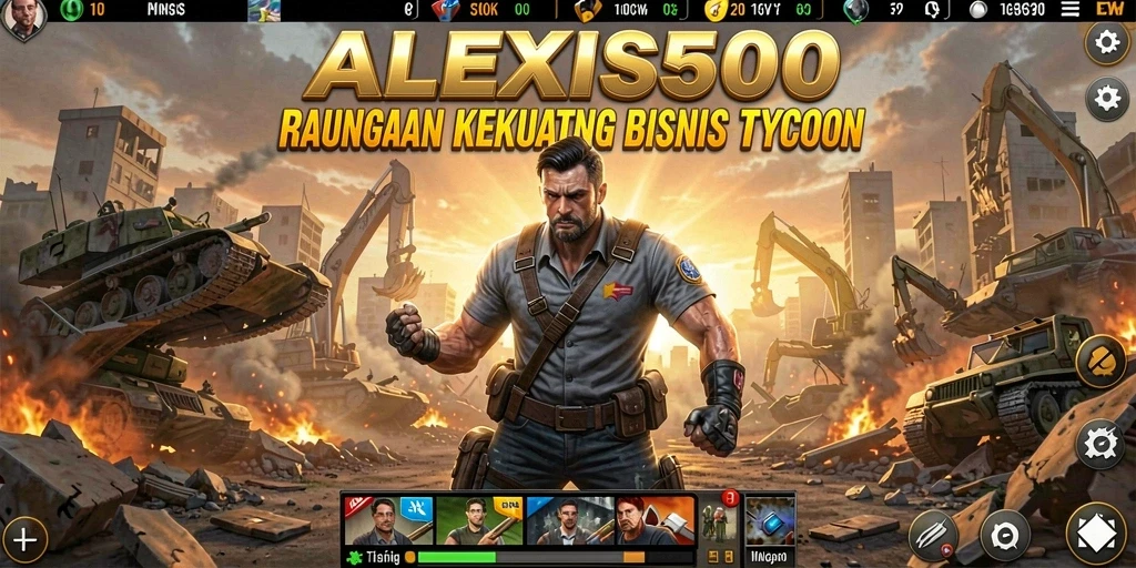 Tampilan gameplay menarik dengan fokus pada manajemen bisnis Tycoon.