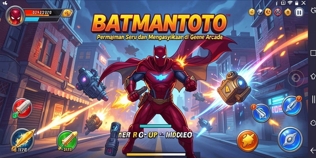 Tangkapan layar menampilkan aksi seru dan gameplay intens dalam BATMANTOTO.