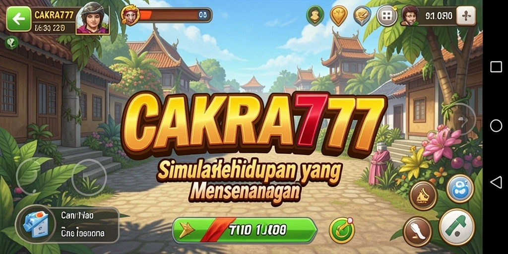 Tampilan gameplay seru dari CAKRA777 yang menampilkan interaksi karakter.