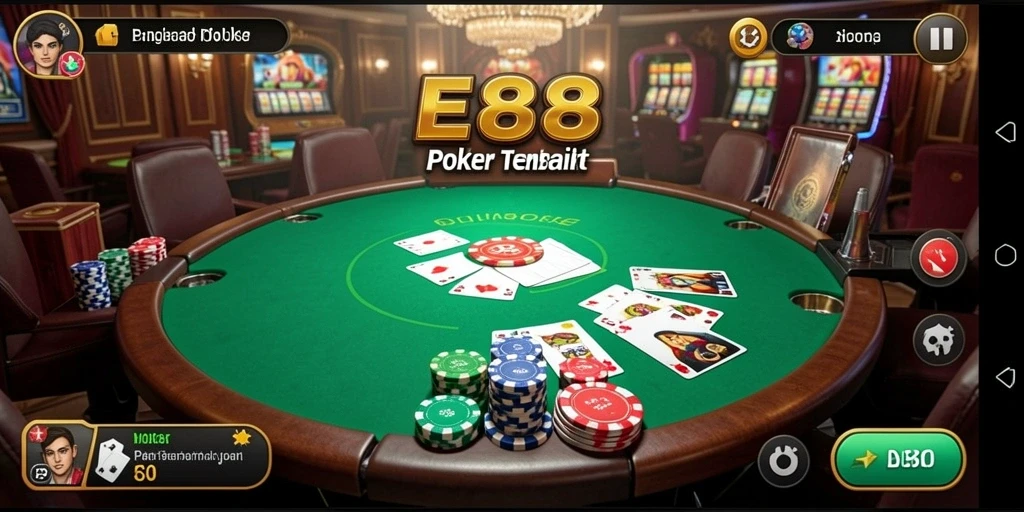Gameplay poker yang seru dan interaktif di E88.