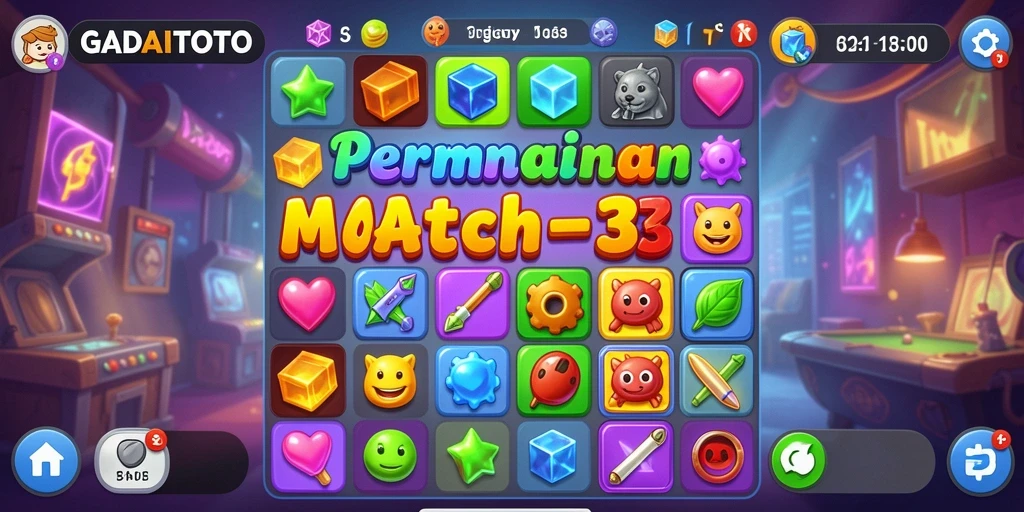 Tampilan permata cerah dalam gameplay GADAITOTO yang menarik.
