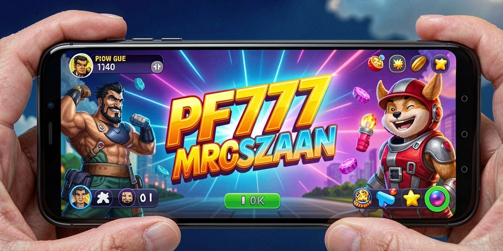 Tangkapan layar PF777 menampilkan aksi seru dalam permainan arcade.
