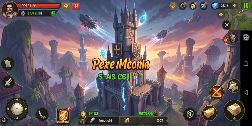 Tampilan gameplay yang menarik dalam PP123, menampilkan strategi Tower Defense yang mendebarkan.