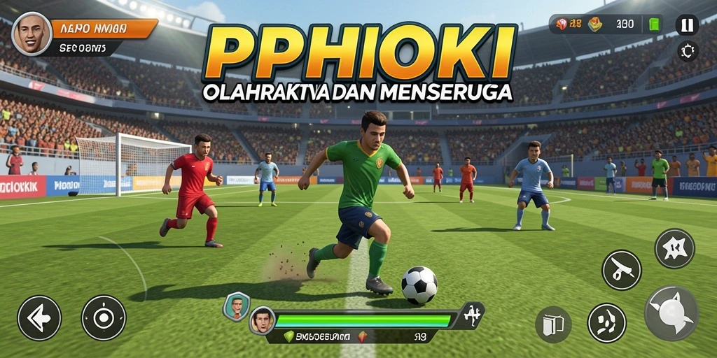 Tampilan screenshot PPHOKI menampilkan aksi olahraga yang seru.