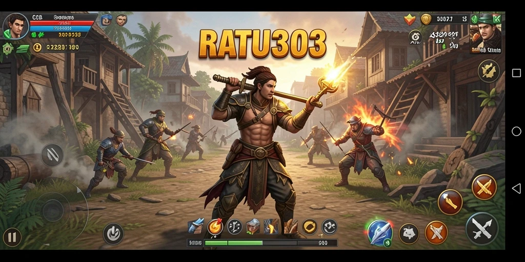 Tampilkan aksi pertempuran strategi yang mendebarkan dalam RATU303.