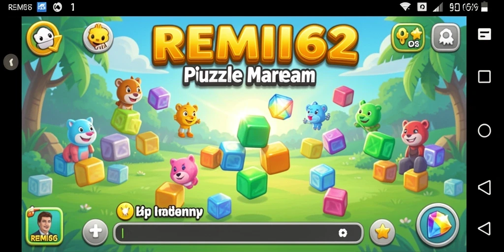 Tampilan seru gameplay Puzzle di REMI62 dengan tantangan menarik.