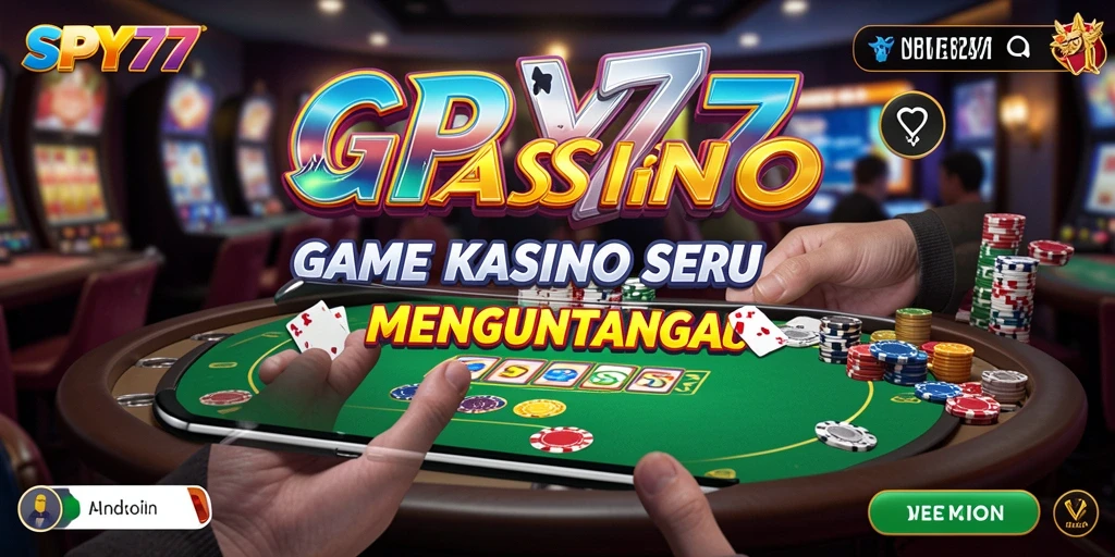 Tampilan menarik dari permainan Kasino di SPY77.