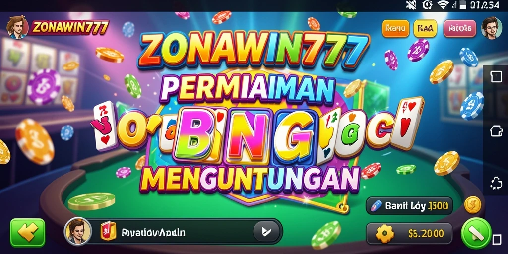 Gameplay Bingo yang seru dan interaktif di ZONAWIN777.
